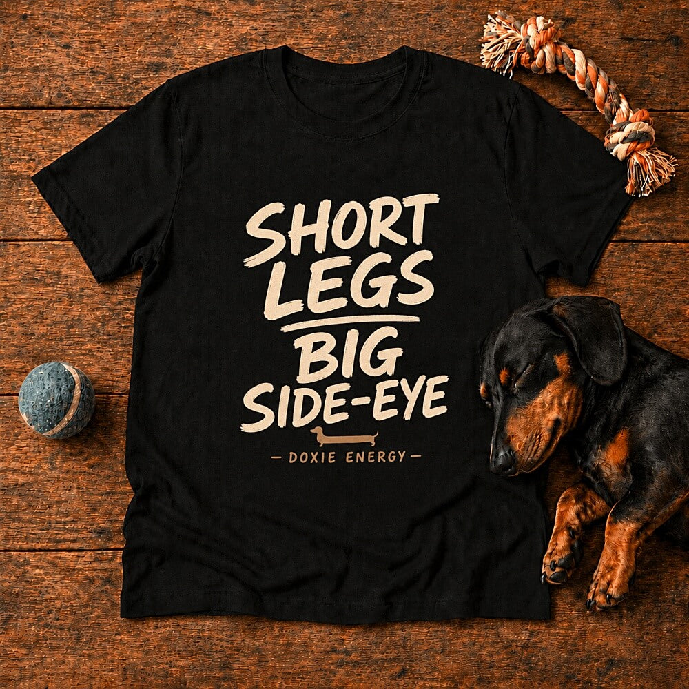Short Legs. Big Side-Eye. Doxie T-Shirt