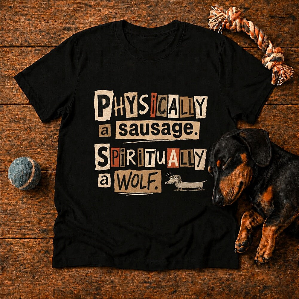 Physically a Sausage. Spiritually a Wolf. Doxie T-Shirt