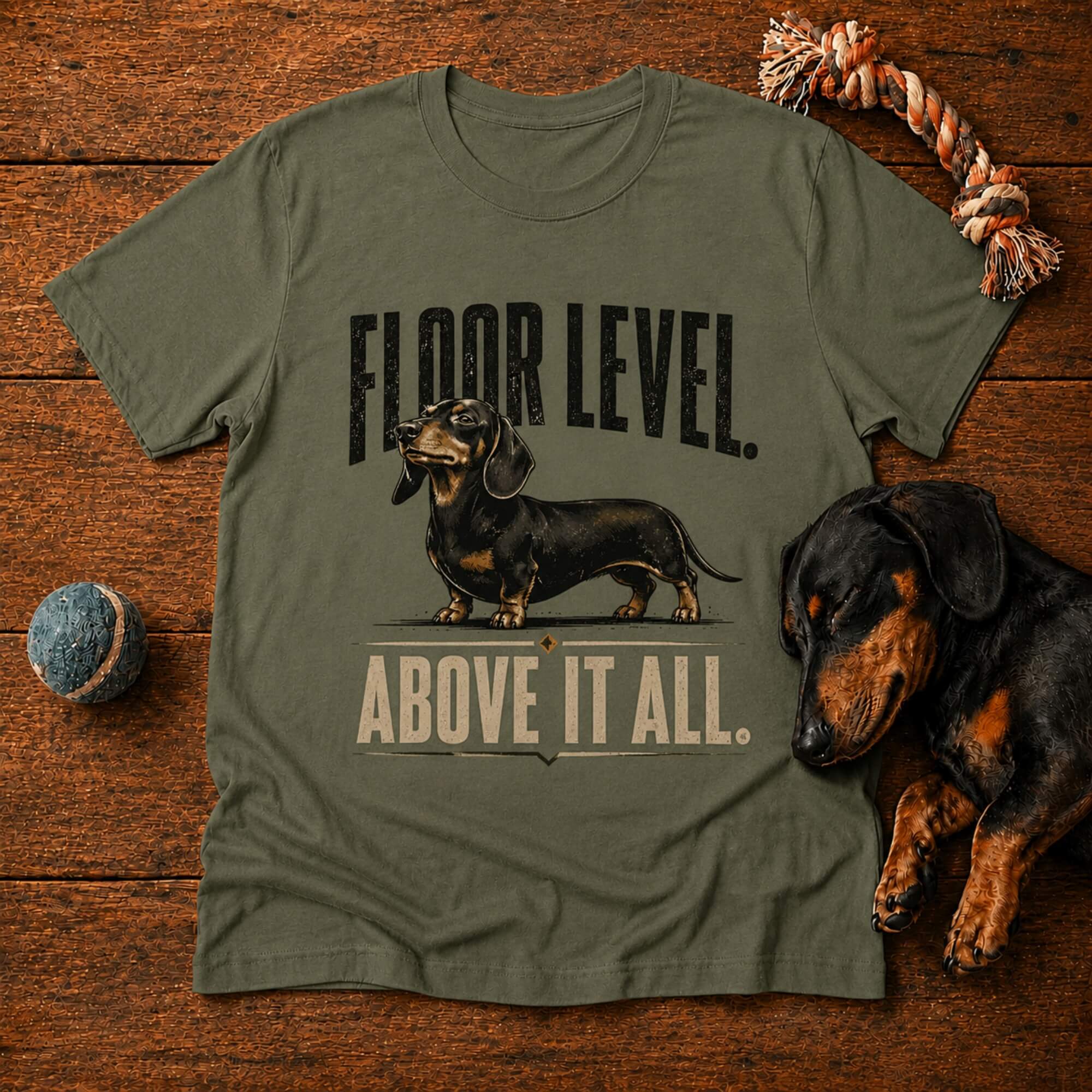 Floor Level Above It All Doxie T-Shirt