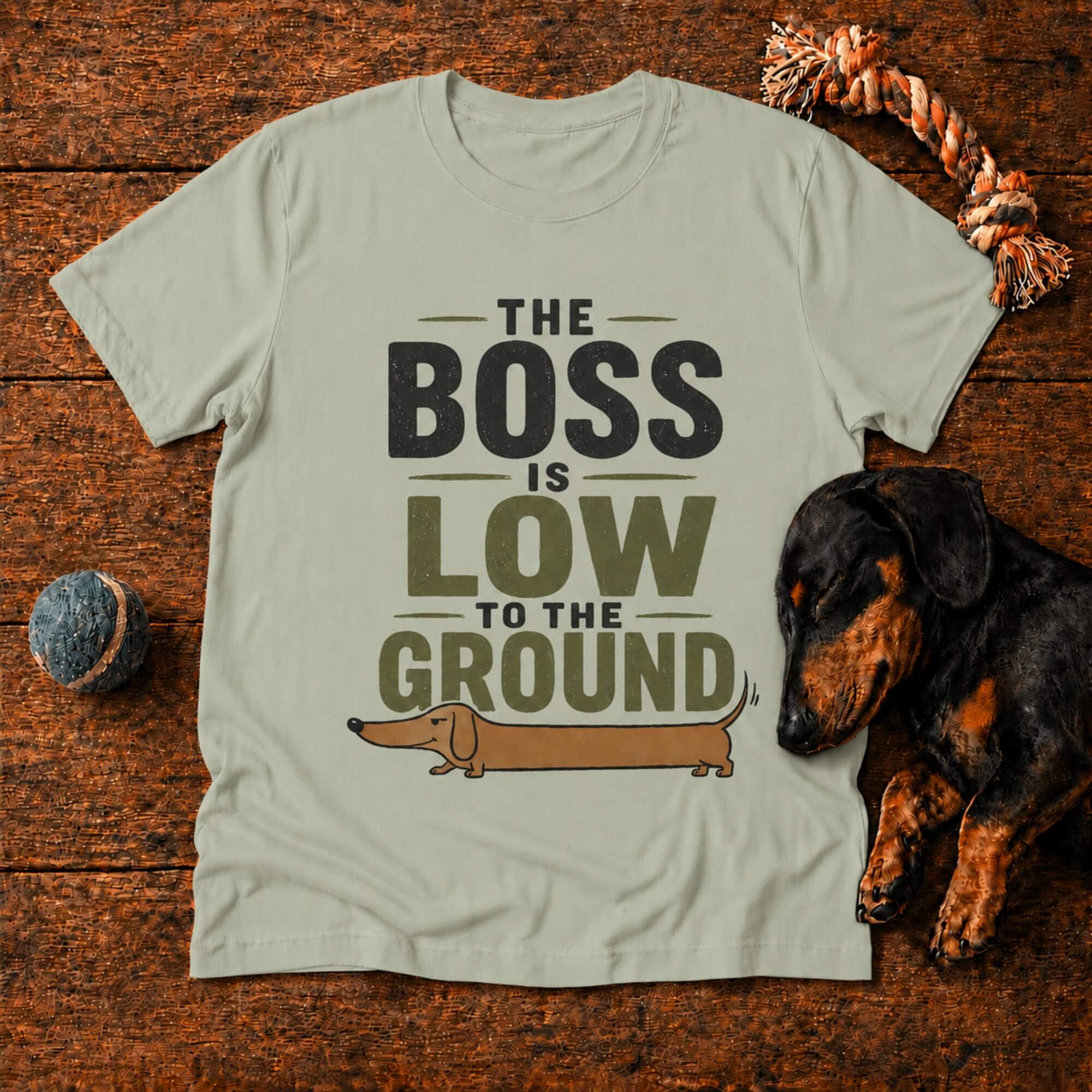 The Boss Is Low to the Ground Doxie T-Shirt