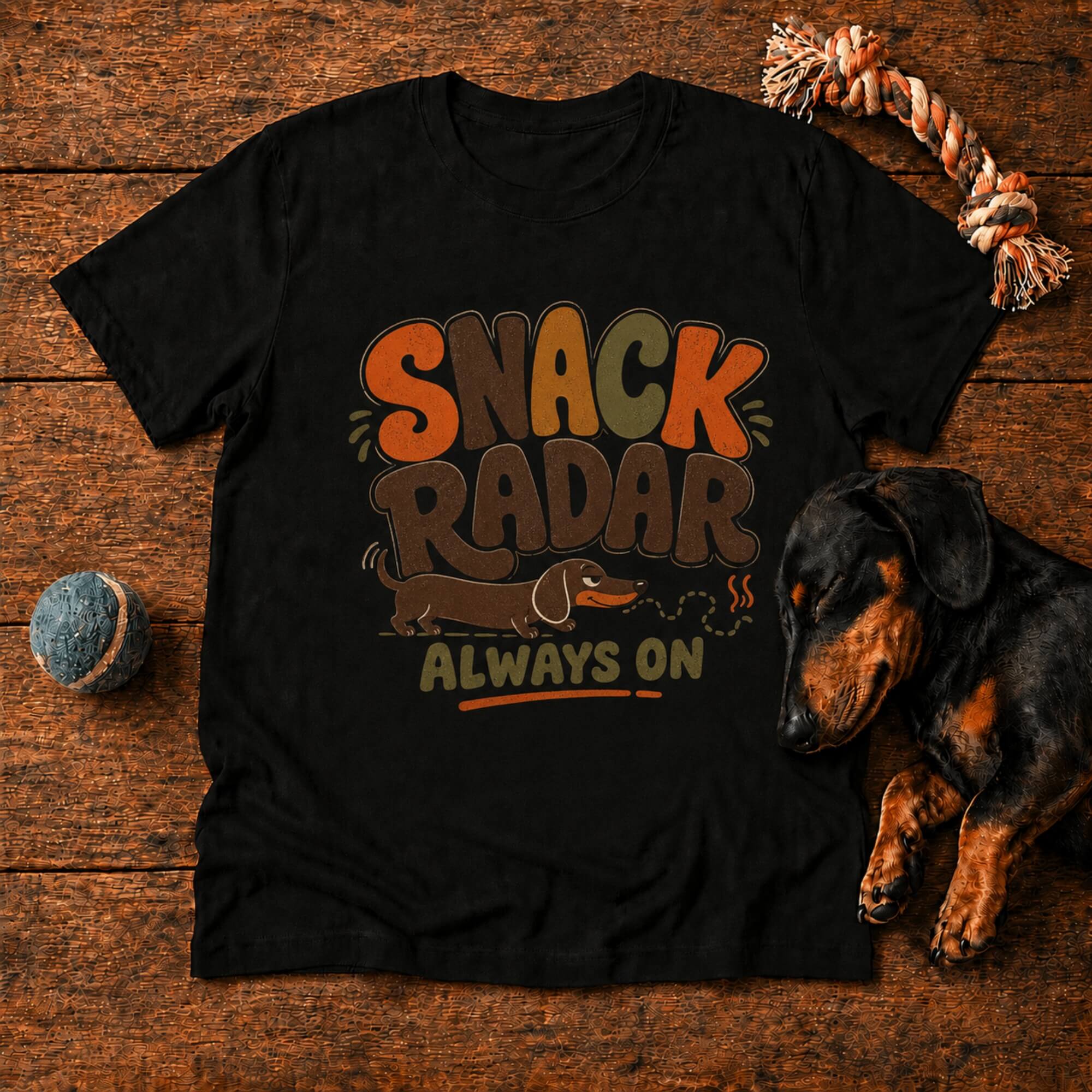 Snack Radar Always On Doxie T-Shirt