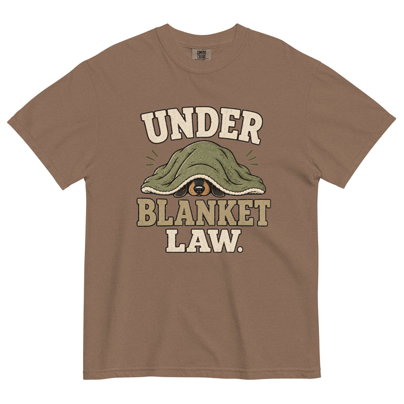 Under Blanket Law dachshund T-shirt in Espresso